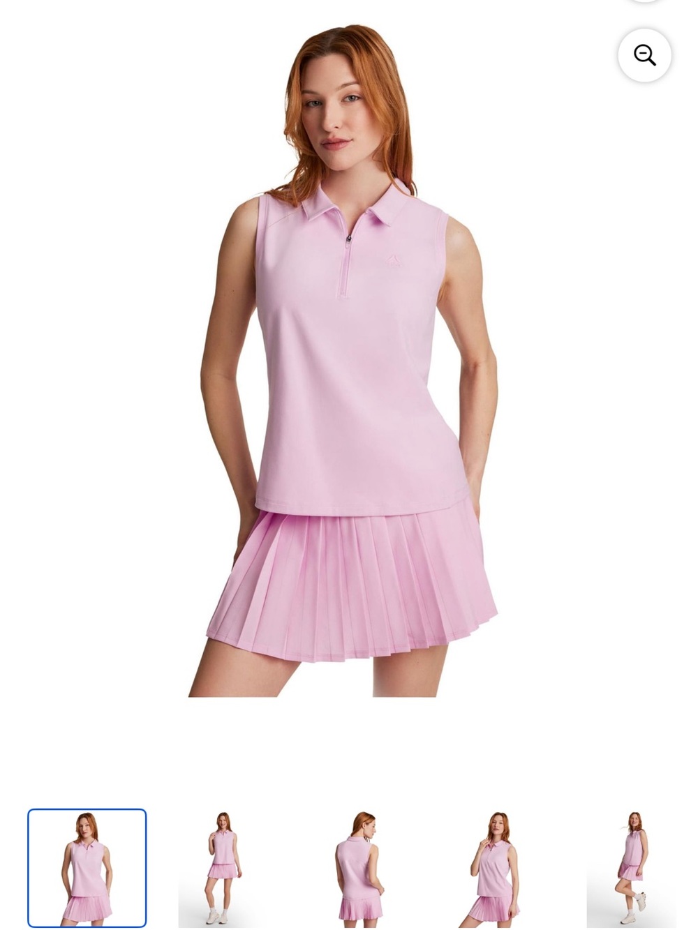 Reebok Women’s Baseline Sleeveless Polo size large